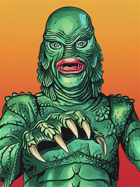 Creature From The Black Lagoon Digital Art By Zapista Ou Fine Art America