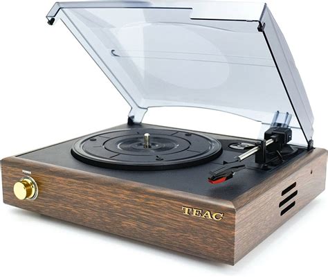 TEAC Turntable with Bluetooth, Belt Driven Turntable, Built-in Speakers ...