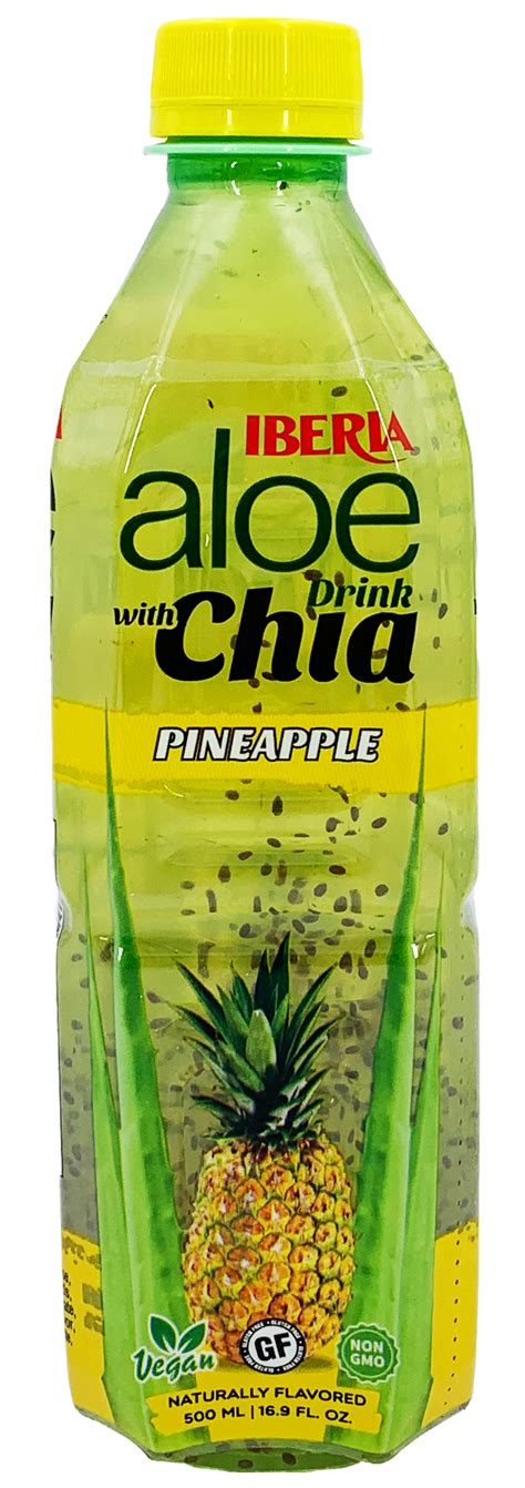 Iberia Aloe Vera Drink With Chia Pineapple Oz Iberia Foods