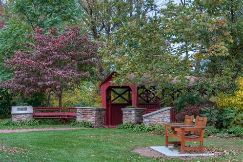 Indian Park Covered Footbridge By Gene Walls Redbubble