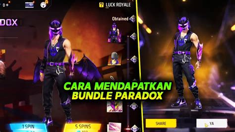 TRIK HOKI SPIN BUNDLE THE PARADOX TERBARU FF CARA MENDAPATKAN BUNDLE