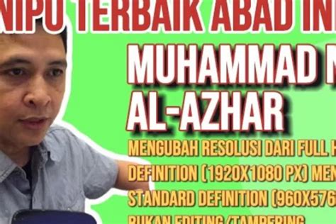 Sebut Muhammad Nuh Al Azhar Penipu Terbaik Abad Ini Rismon Sianipar