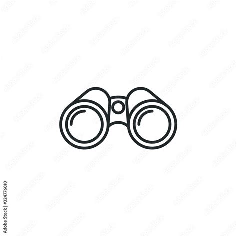 Binoculars Icon Template Color Editable Binoculars Symbol Vector Sign