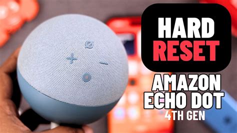 How To Hard Reset Amazon Echo Dot Alexa Back To Default Settings