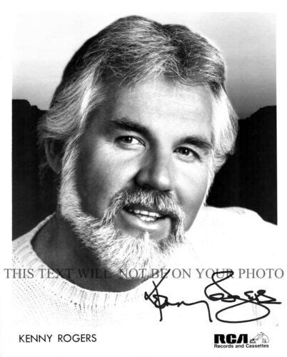 Kenny Rogers Signed Autograph 8x10 Rpt Promo Photo Legendary Country