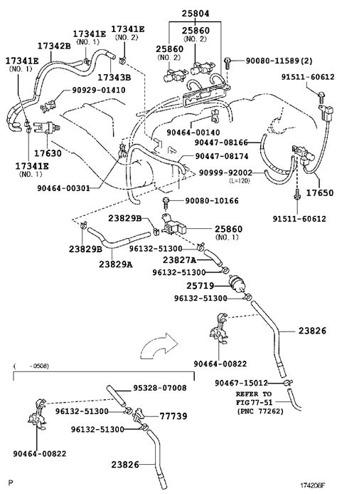 TOYOTA TUNDRAUCK30L ARBLKA TOOL ENGINE FUEL VACUUM PIPING Japan