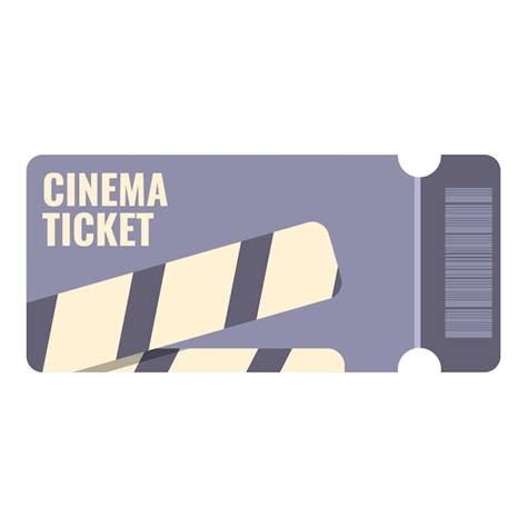 premium vector entry ticket icon cartoon vector cinema  film event