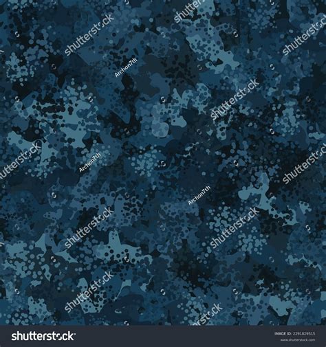 Navy Camouflage Pattern Background Repeating Royalty Free Stock