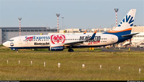 D ASXB SunExpress Germany Boeing 737 8Z9 WL Photo By Chris De Breun