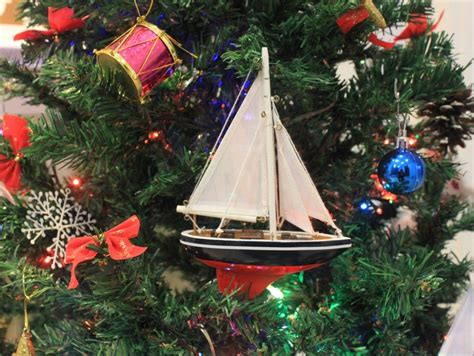 Buy American Sailboat Christmas Tree Ornament 9in Nautical Decor