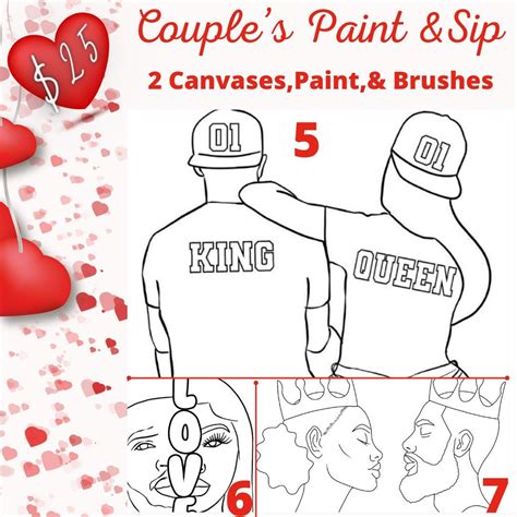 Couples Paint & Sip Set - Etsy