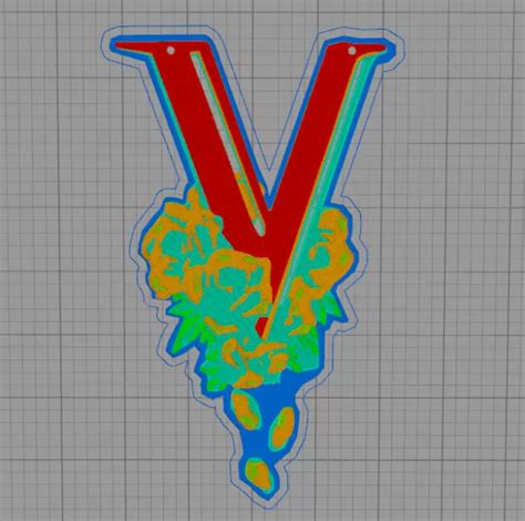 CYBERPUNK 2077 VALENTINOS GANG LOGO 3D Printing Model - Threeding