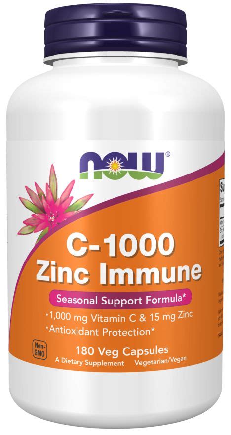 Now Foods C 1000 Zinc Immune 180 St Shop Apotheke