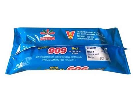 Jasmine Blue Detergent Cake Shape Rectangle Packaging Size G