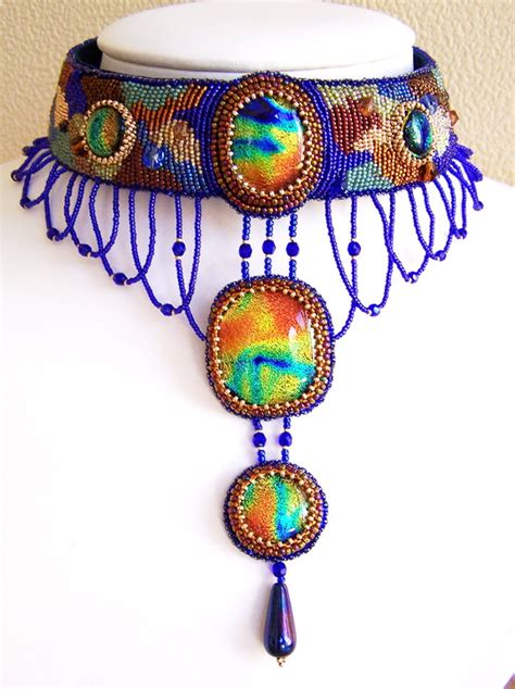 Beautiful Embroidered Jewelry By Paintedwithbeads Beads Magic