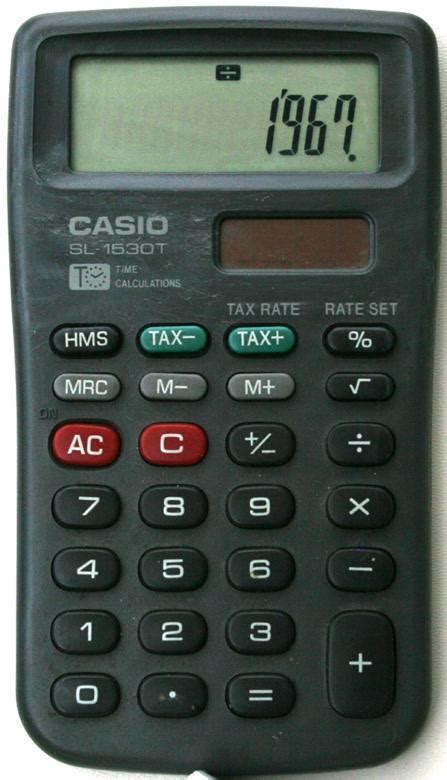 Casio Sl T Calculatrice Lcd Casio Sl T Casio Ledudu