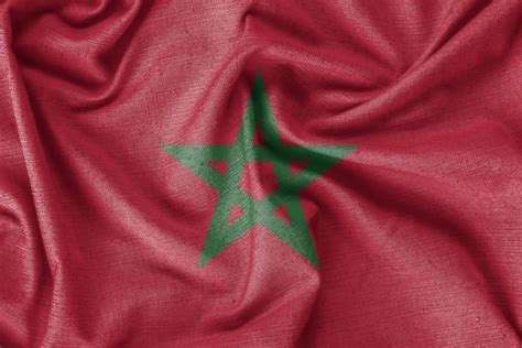 Premium Photo Morocco Country Flag Background Realistic Silk Fabric