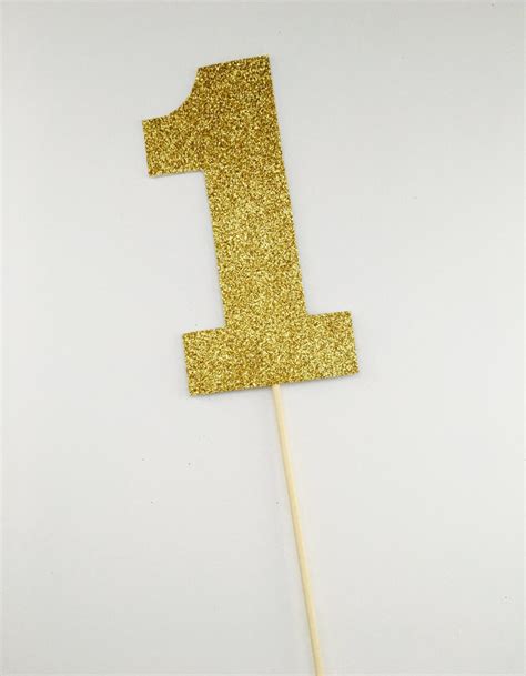 Large Number One Cake Topper 1st Birthday Cake Topper Number