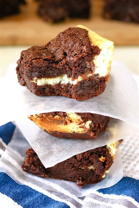 Cream Cheese Brownies The Thirsty Feast By Honey And Birch