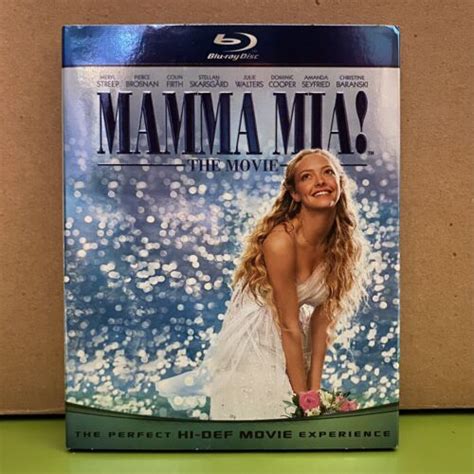 MAMMA MIA BLU RAY DIGITAL COPY 2008 MERYL STREEP AMANDA SEYFRIED ABBA