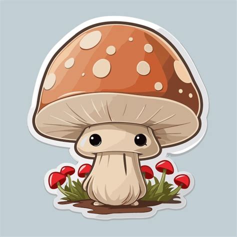 Premium Vector Mushroom Cartoon Cartoon Vector