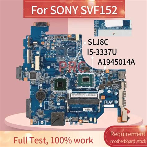 A A For Sony Svf I U Notebook Mainboard Da Hk Mb D Sr Xl