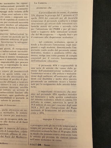 Organico Aggiuntivo Ata Via Libera All Odg Che Impegna Il Governo A