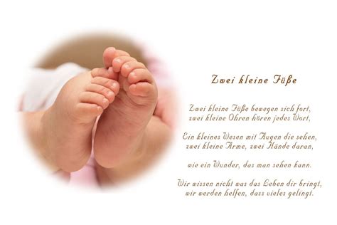 Zwei Kleine F E Babyf E Baby Spr Che Babyspruch