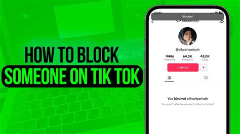 How To Block Someone On Tik Tok Full Guide 2023 YouTube