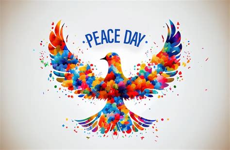 Premium Photo World Day Of Peace International Peace Day Poster