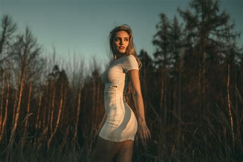 Jiri Tulach Blonde Women Looking Away Women Outdoors Long Hair