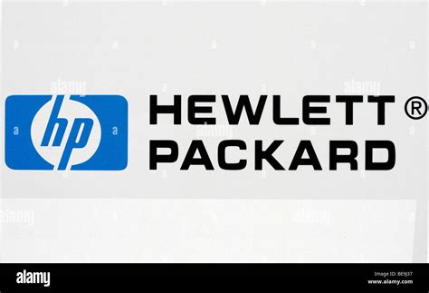 Logo Of Hewlett Packard Stock Photo Alamy