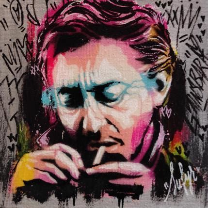 Peinture Gainsbourg par Sufyr Carré d artistes