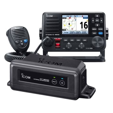 Icom IC M510 AIS Marine VHF DSC AIS With CT M500 Wireless Interface