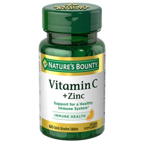 VITAMINA C CON ZINC 60 PASTILLAS MASTICABLES Vitamins Store