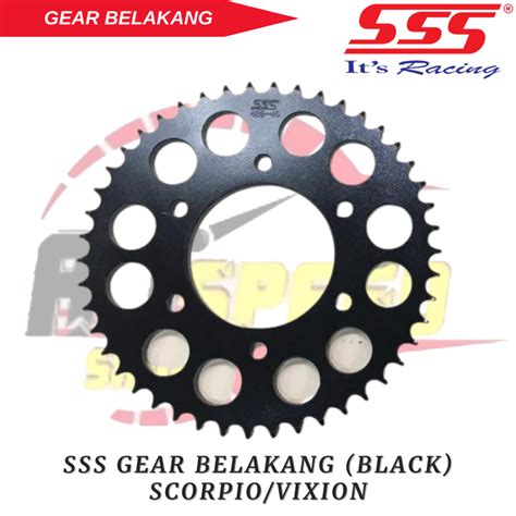 Jual Sss Racing Gear Gir Belakang Black Hitam Yamaha Scorpio Vixion Mx