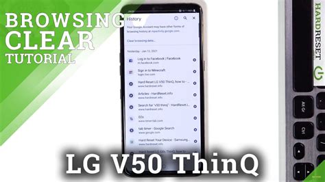 How To Clear Browsing Data In Lg V Thinq Remove Browser History