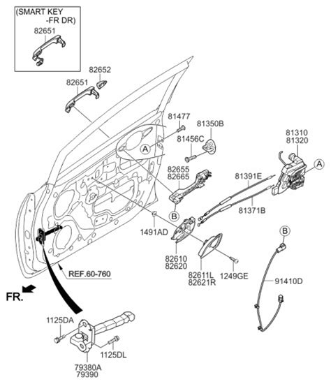 W Dys Genuine Kia Door Outside Handle Assembly