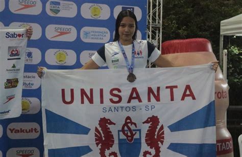 Nadadores Da Unisanta Conquistam Medalhas No Campeonato Brasileiro