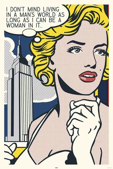 Marilyn Monroe Pop Plakat Pop Poster 2011 Roy Lichtenstein Style