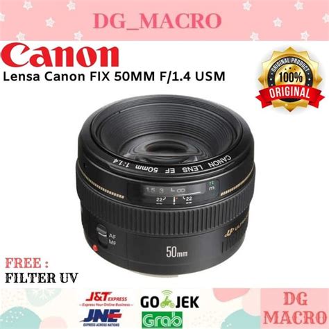 Jual Lensa Canon Fix 50mm F14 Usm Garansi Resmi Shopee Indonesia