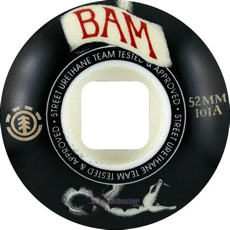 Element Bam Banner Wheels White (2011) - Sk8 Collector