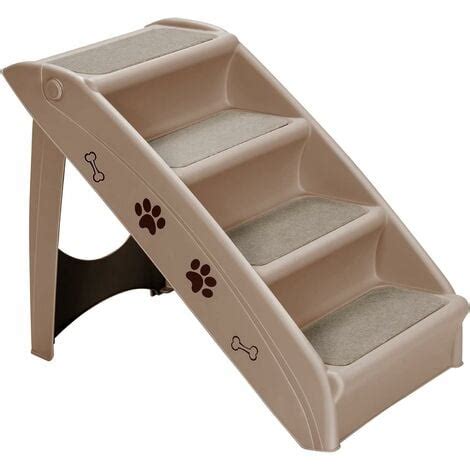 Goplus Escalier Pliable Pour Animaux Chien Chat Escalier En Plastique