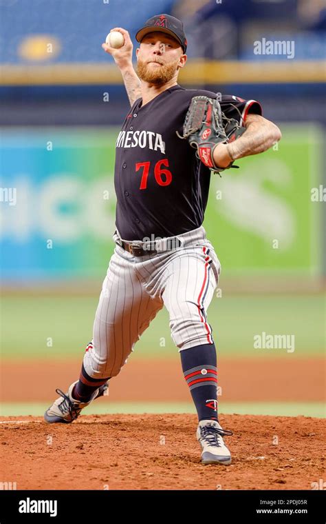 March 14 2023 St Petersburg Fl Usa Minnesota Twins Pitcher Blayne