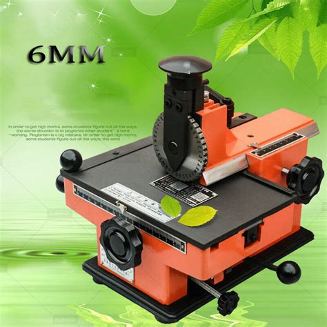 Cjc Mm Semi Automatic Nameplate Metal Label Printer Stamping Marking