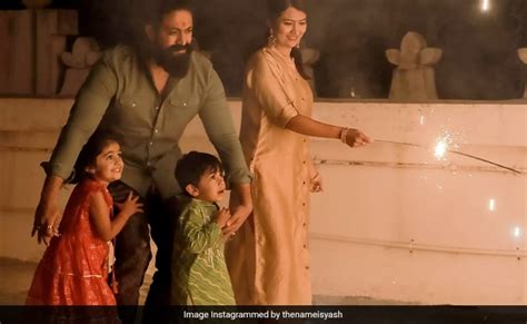 Diwali How Kgf Star Yash Celebrated The Festival With Wife