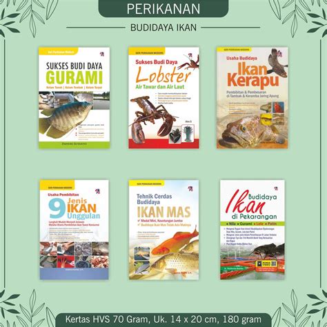 Jual Buku Perikanan Beternak Gurami Lobster Ikan Kerapu Ikan Unggulan