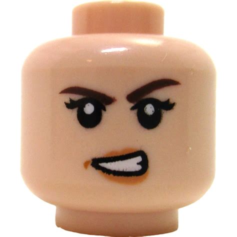 Lego Light Flesh Princess Leia Minifigure Head Recessed Solid Stud