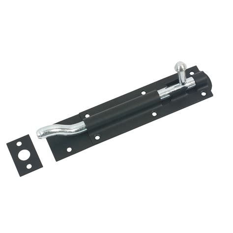 Black Necked Steel Gate Bolt L164mm Departments Diy At Bandq