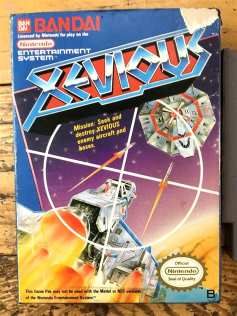 XEVIOUS EN BOÎTE ABIMÉE SANS NOTICE NINTENDO NES PAL B EEC IN COMPLET